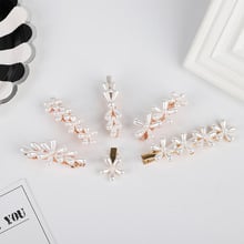 Chic Pearl Hair Clip Vintage Rhinestone Headwear Fashion Bangs Clips Clamp Hairpins for Women Girls Hair Styling Tool 2024 - buy cheap