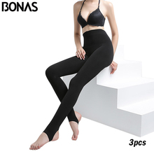 BONAS 3pcs Wholesale Women Warm Tights Winter Tights Warm Pantyhose Women Sexy Tight Velvet Pantyhose Plus Size High Elastic 2024 - buy cheap