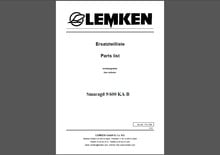 Catálogos de peças para equipamento agrícola lemken, pdf 2024 - compre barato