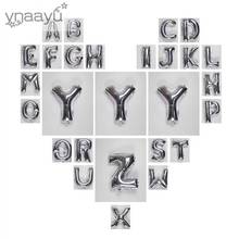 Ynaayu 40Inch Foil Balloons Silver Letter A-Z Digit Helium Ballons Birthday Party Wedding Decor Air Baloons Event Party Supplies 2024 - buy cheap
