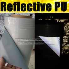 50X100CM Premium quality reflective transfer PU,Reflective PU Vinyl for heat transfer,T-shirt heat press film by free shipping 2024 - buy cheap