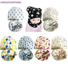 New Fashion Winter Children Hat Beanies Caps Casual Boys Girls Skullies Baby Cap Kids Hat Autumn Cotton Baby Hat and Scarf Set 2024 - buy cheap