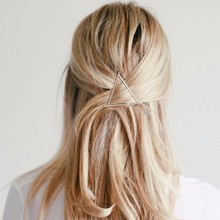 Women Girls Fashion Hairpins Hollow Triangle Hair Clip Barrette Wedding Party Hair Accessories 2024 - buy cheap