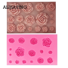 DY0047 Many flowers Cake mold Silicone Fondant Mold DIY Rose Cake Decorating tools Chocolate Sugar Craft Molds Resin Clay Mold 2024 - buy cheap