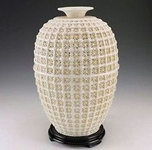 Exquisite Beautiful Chinese White Porcelain handmade ceramic hollow-out  Vase 2024 - buy cheap