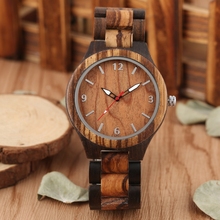 Retro Watch Simple Ebony Wood Watch Men Clock Man Adjustable Wooden Band Analog Quartz Wristwatches Gift Watch reloj para hombre 2024 - buy cheap