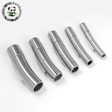 3/4/5/6/8mm Column 304 Stainless Steel Bayonet Clasps, Stainless Steel Color, 28~30mm long, 6~12mm wide, Hole: 3~8mm; 10sets/lot 2024 - buy cheap