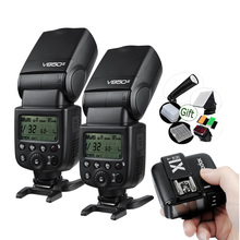 2x GODOX V850II 2000 mAh batería de Li-Ion 2,4G 1/8000 s Speedlite Flash + Ttransmiter X1T-C/X1T-N /X1T-S para Canon/Nikon/Sony 2024 - compra barato