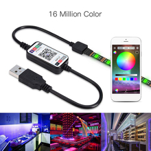 DC5V USB LED strip 5050 RGB 50CM 1M 2M 3M Bluetooth APP control Flexible Light TV Background Light RGB LED Tape 2024 - buy cheap