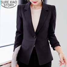 Fashion autumn coats and jacket women long sleeve solid suit collar formal coat women new jacket office outwear clothes 1346 45 2024 - buy cheap