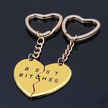 Hot Women Fashion Charm Valentine's Day Gift Heart Shaped Metal Keychain Business Hot Men Best Couple gift Jewelry K2086 2024 - buy cheap