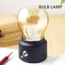 LIGINWAAT-bombilla Retro recargable por USB, luz LED de noche para mesita de noche, Lámpara decorativa de escritorio, interruptor de bombilla, atmósfera, decoración del hogar, regalo 2024 - compra barato