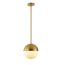 Lámpara colgante de tubo Estilo nórdico con bola de cobre E27, luces para sala de estar, cocina, mesita de noche, Bar, Art Deco, iluminación de restaurante 2024 - compra barato