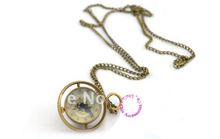 g wholesale buyer price good quality girl woman lady new bronze spin glass ball mechanical steampunk pocket watch 2024 - buy cheap