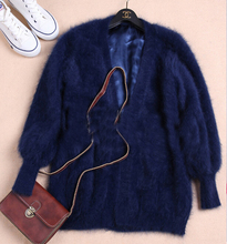 100% Nature Mink Fur Coat with lining Fashion Knitted Mink Fur Cashmere Overcoat Women Mink Fur Jacket DFP703 2024 - buy cheap