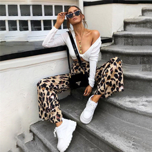 Fashion Women High Waist Flared Wide Leg Pants Sexy Leopard Print Trousers Office Lady Work Pants Casual Palazzo Long Trousers 2024 - buy cheap