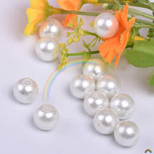 DIY 100pcs Top Quality ABS Pearl Round Loose Beads 8mm Round Beads Jewelry Making 2024 - buy cheap