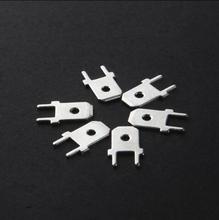  100pcs 6.3mm Wiring PCB PCB Welded Terminals 0.8mm Thick Pie Crimp Terminals 6.3 Insert spring insert 2024 - buy cheap
