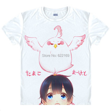 Tamako mercado dera pássaro t camisa anime japonês famosa animação novidade verão masculino camiseta cosplay traje roupas 2024 - compre barato