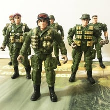 Modelo militar de brinquedo, conjunto de bonecos de soldado, uniforme militar, figuras de ação 2024 - compre barato