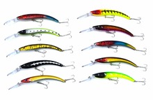 8 colors 15.5cm/6.1in 15.7g/0.55oz Fishing Lure Minnow Hard Bait with 2 Fishing Hooks Fishing Tackle Lure 3D Eyes 2024 - buy cheap