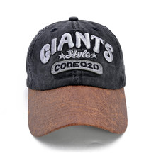 Gorra de béisbol con letras de GIANTS bordadas para hombre y mujer, gorro de béisbol con bordado de letras GIANTS, Snapback de algodón informal, gorra de tela vaquera ajustable para papá 2024 - compra barato