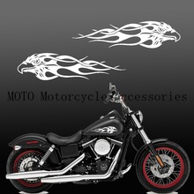 Motorcycle decals Flame Eagle Fuel Tank Decal Fairing Sticker For Sporter Dyna Touring Softiail 13" Motorcycle Stickers 2024 - buy cheap