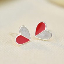 Женские серьги с сердцем DreamySky, серьги серебристого цвета 3 цветов, подарок на Рождество, 100% 2024 - купить недорого