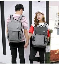Модный женский мужской рюкзак для ноутбука с зарядкой через USB, рюкзак для компьютера, школьная сумка для путешествий FIRS1717 2024 - купить недорого
