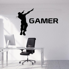 Наклейка на стену для геймеров PS4 PS3, видео игры, персонажи, виниловые наклейки на стену для мальчиков, спальни, игровой зоны, Настенный декор, настенная Съемная наклейка X124 2024 - купить недорого