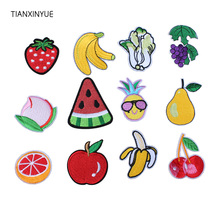 TIANXINYUE-Parches de frutas DIY, parche bordado apliques planchado, parches coser accesorios, insignia de ropa 2024 - compra barato