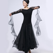 New Fashion Modern Dance Competition Dress Ballroom Dance Clothing Lace Stitching Big Swing  Dance Waltz Costumes 2024 - buy cheap