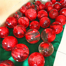 diamond painting	.Natural red fused quartz crystal ball ornaments, auspicious luck. Wedding decoration 2024 - buy cheap