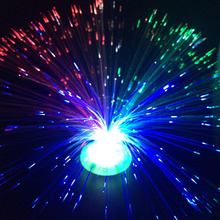 Романтический Цвет Изменение светодиодный волоконно-оптический ночник на батарейках Рождественская лампа для вечерние украшения дома 2024 - купить недорого