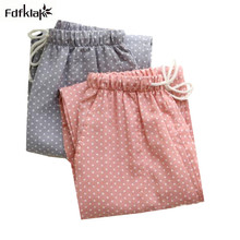 Women's Sleep Bottoms Pajamas Pants Ladies Underwear Trousers Polka Dot Women Lounge Pants Loose Cotton Home Pant Q472 2024 - buy cheap