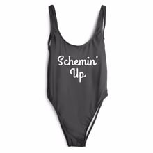 SCHEMIN' UP bodysuit women summer monokini Open low back beachwear one piece suits swimwear bathing suit Jumpsuits Rompers 2024 - buy cheap