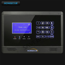 Homsecur-alarme residencial, painel principal com sistema de alarme gsm para segurança residencial, 433mhz 2024 - compre barato