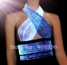 Sexy optical fiber luminous Vest for performance/Singular dress/Show Clothing 2024 - buy cheap