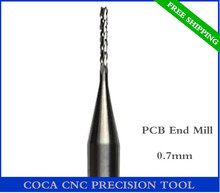 0.7mm,Free shipping,CNC Computer machine tool,Print Circuit Board End Mill,Solid Carbide Micro Corn drill bit,Mould, plastic 2024 - buy cheap