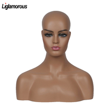 New Female Realistic Mannequin Head Fiberglass Jewelry And Hat Display Glasses Mold Stand Torson Wig NO.27 2024 - buy cheap