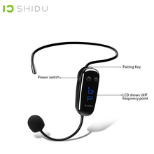 SHIDU UHF Wireless Headset Microphone Portable 2 In 1 Handheld 6.5mm MIC Connector Voice Changer Amplifier For Conference U9 2024 - buy cheap