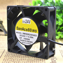 Для SANYO DENKI SAN ACE 8 см 8025 24 В 0.09A 9WS0824H402 Водонепроницаемый двойной шарикоподшипник 2 провода Охлаждающий вентилятор 2024 - купить недорого