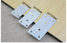 4pcs stainless steel corner code connector board plane connection code flat plate table chair flat Angle code word fixed piece 2024 - buy cheap