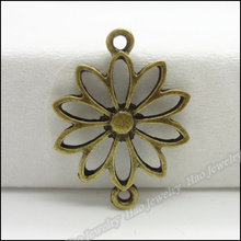120pcs Vintage Charms Flower Pendant Antique bronze Zinc Alloy Fit Bracelet Necklace DIY Metal Jewelry Findings 2024 - buy cheap