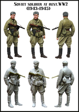 1/35 Resin Figure Model Kit WWII  SOVIET SOLDIER AT REST Unassambled  Unpainted 2024 - buy cheap