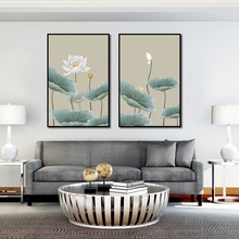 Retro Lotus Canvas Painting Home Decoration Chinese Style Flower Wall Art Pictures for Living Room Decor Posters and Prints 2024 - buy cheap