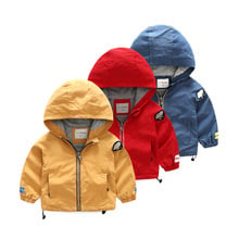 New High-quality Autumn spring children coat Windbreaker Boys cotton hoodies Jackets baby kid clothes zipper Children's clothing 2024 - buy cheap