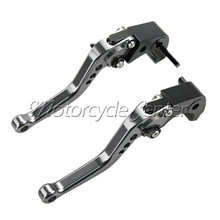 Palancas de embrague de freno corto CNC para Suzuki Hayabusa GSX1300 GSXR 1300 2008-2016 09 10 11 12 13, palanca ajustable gris 2024 - compra barato