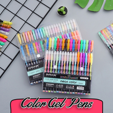Color Gel Pen Set Highlighter Metallic Pearl Gel Pens Neutral Pen Kawaii School Supplies Stationery Wholesale Dropshipping 2024 - buy cheap