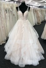 vestido De Noiva New Charming Ruffles Beaded Lace Appliques Tulle Wedding Dresses V Neck Bridal Gowns robe de mariee 2024 - buy cheap